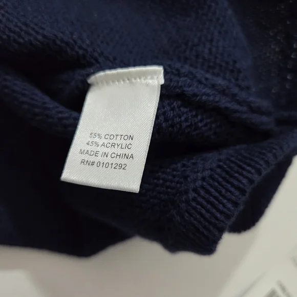 NWT Lulu B Anchor Sweater Size Medium Nautical Navy Blue Boat Coastal Preppy - Picture 12 of 13